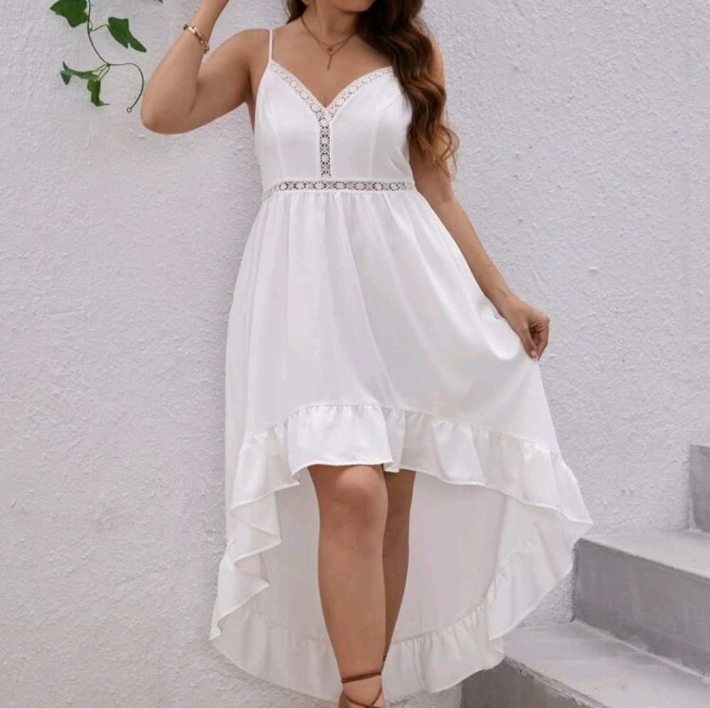 High Low White Dress